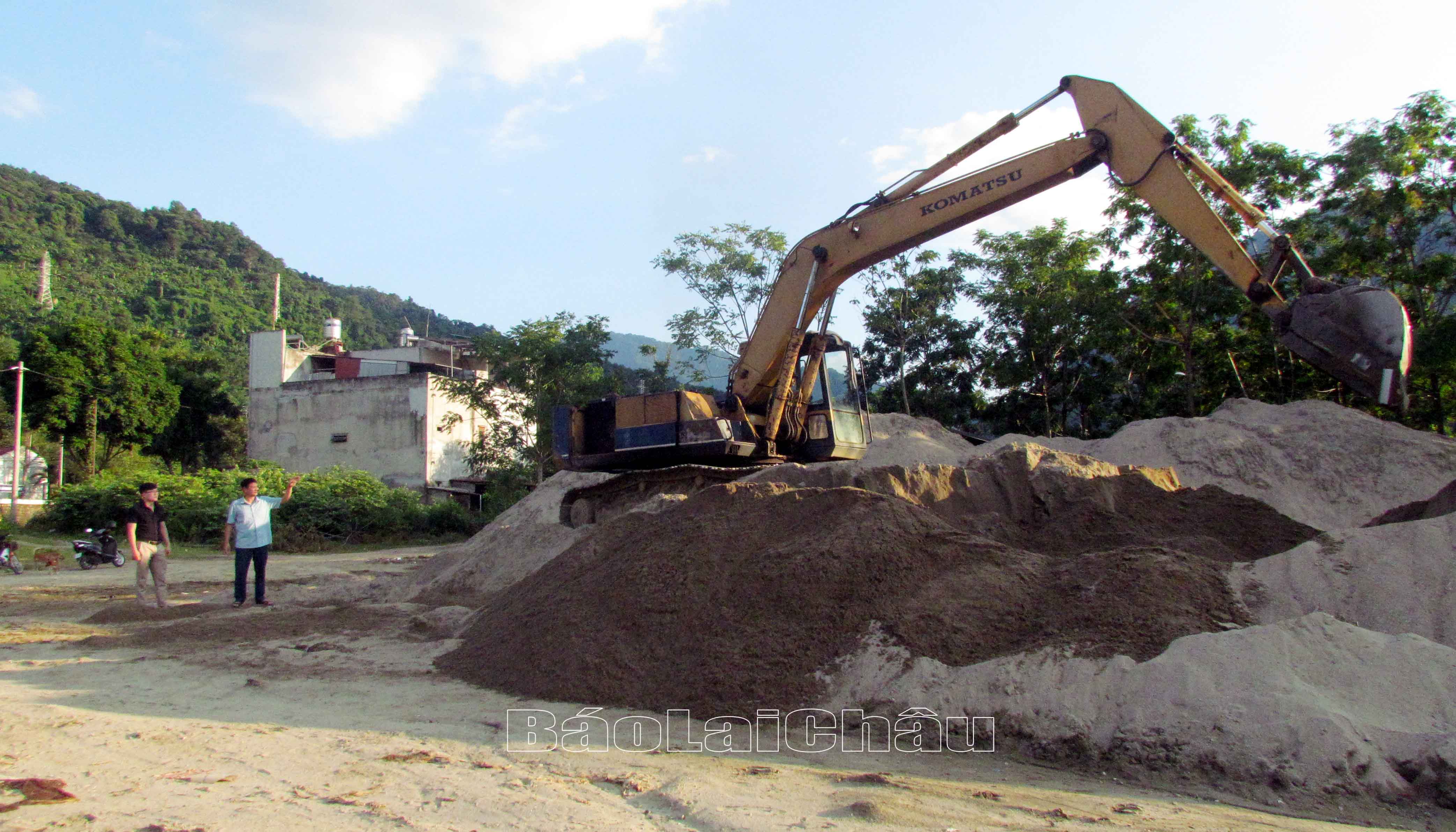Công ty TNHH một thành viên Thành Đạt Lai Châu cam kết khai thác cát đúng vị trí, tọa độ được cấp phép. 